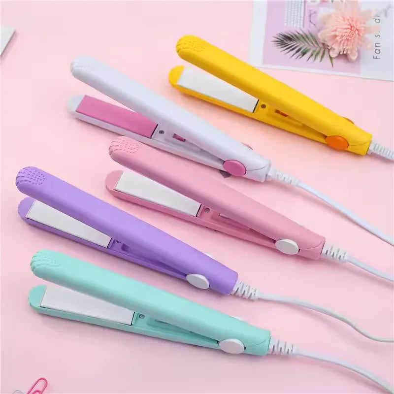 Mini Portable Hair Straightener - Colorful Travel Size - Clarify.pk