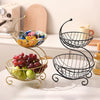 Modern Fruit Basket Stand 2-Tier Storage Basket - Clarify.pk