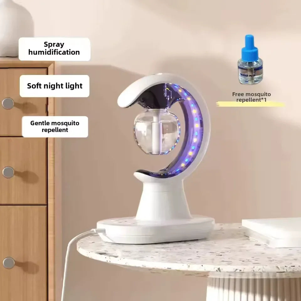 Mosquito Repellen کے ساتھ Moon Shaped Humidifier نائٹ لیمپ