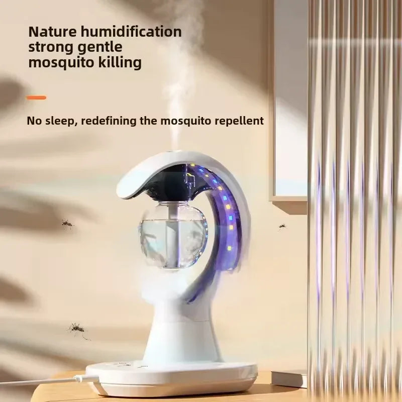 Moon Shaped Humidifier Night Lamp with Mosquito Repellent - Clarify.pk