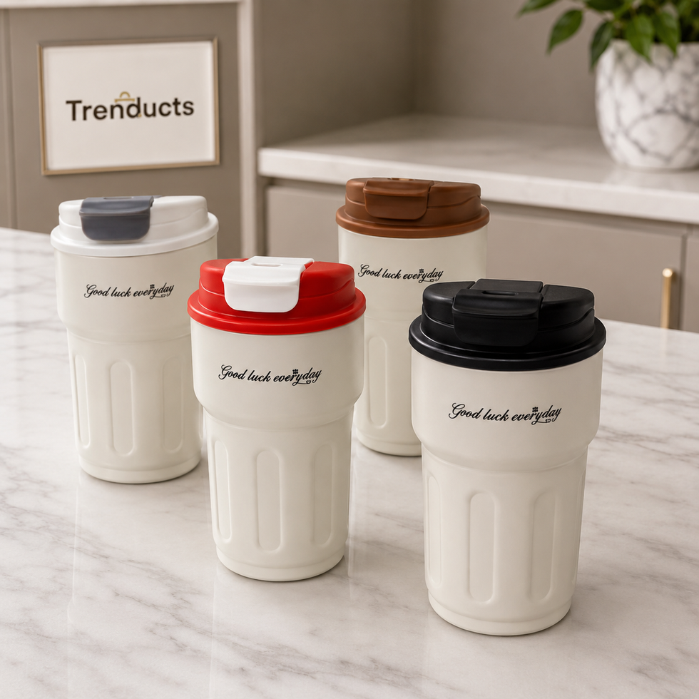 Insulated Coffee Cup with Temperature Display – Random Colour