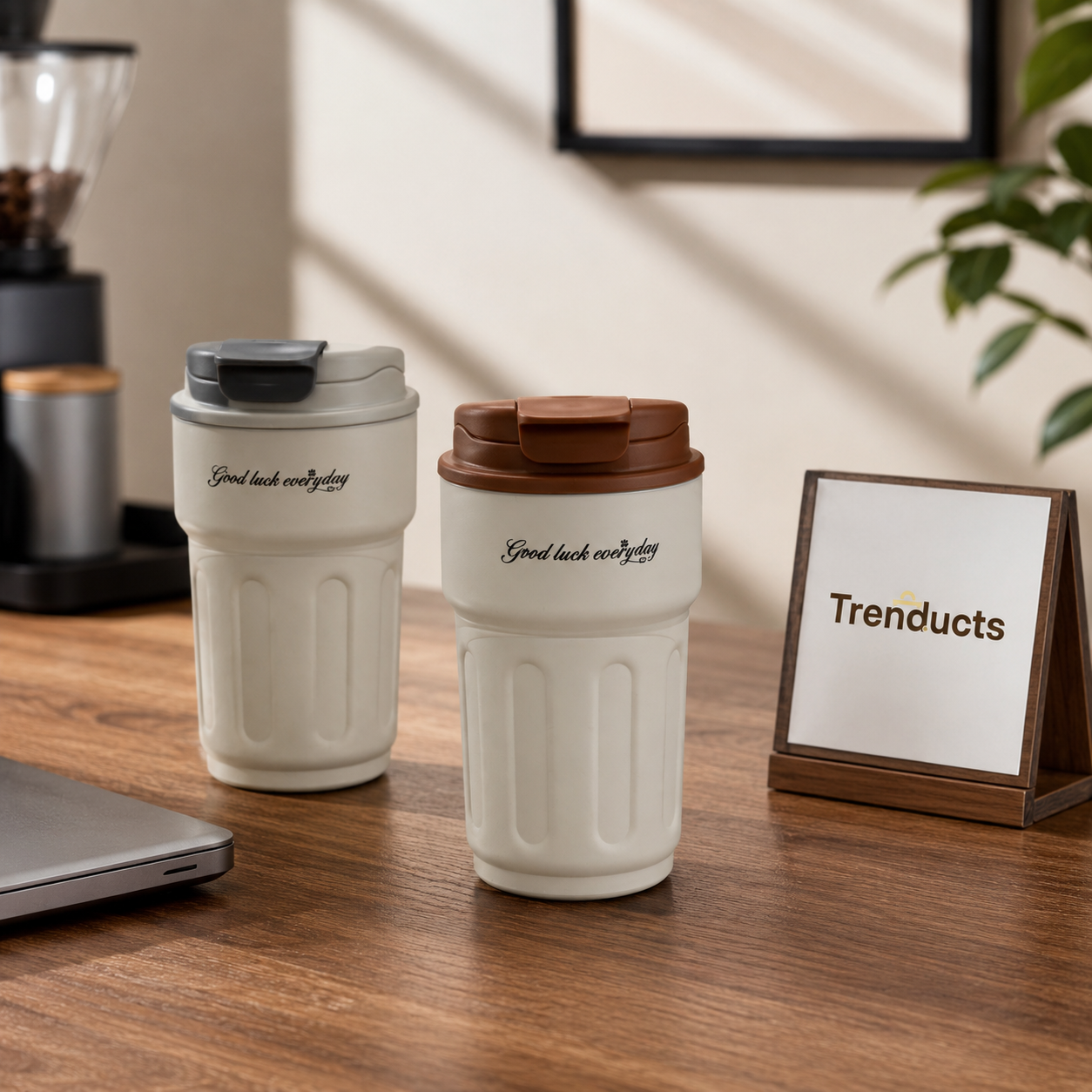 Insulated Coffee Cup with Temperature Display – Random Colour