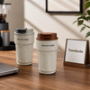 Insulated Coffee Cup with Temperature Display – Random Colour