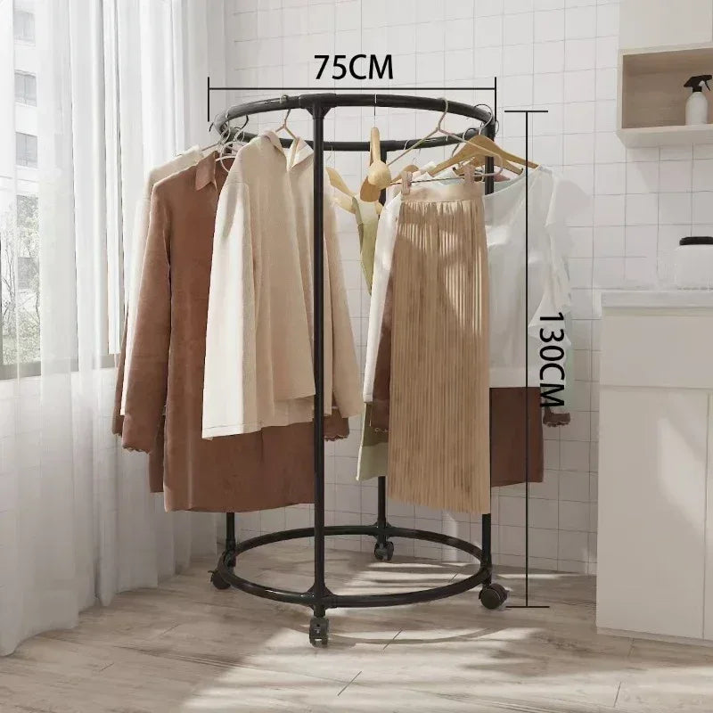 Multi Functional Coat Hanger for Clothes - Rolling Living Room Organizer (Random colour)