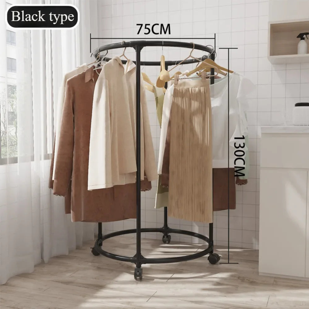 Multi Functional Coat Hanger for Clothes - Rolling Living Room Organizer (Random colour) - Clarify.pk