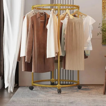 Multi Functional Coat Hanger for Clothes - Rolling Living Room Organizer (Random colour) - Clarify.pk