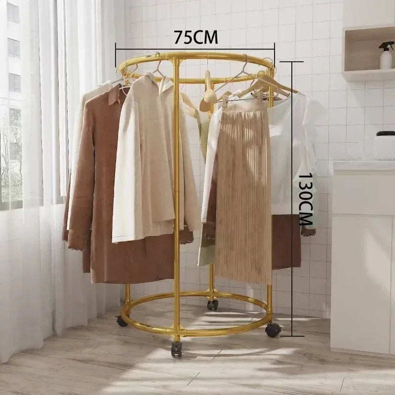 Multi Functional Coat Hanger for Clothes - Rolling Living Room Organizer (Random colour)