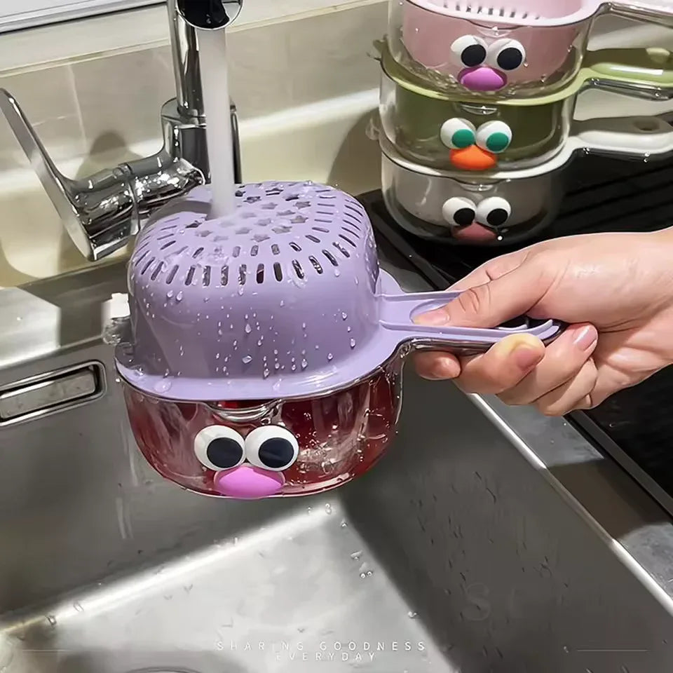 Multi-Functional Household Drain Basket with Handle