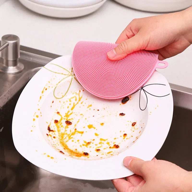 Pack of 4 Multi-Functional Kitchen Scrubber - Soft Silicone
