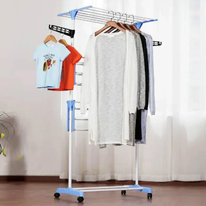 Clarify.pk Multi Layer Drying Rack with Wheels - Clarify.pk