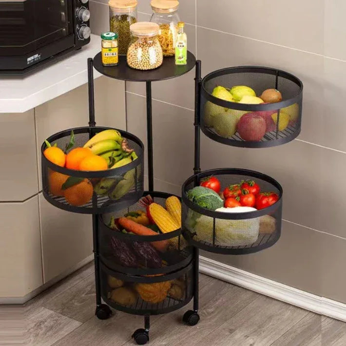 Multi Layer Vegetable and Fruit Organizer Cart - Clarify.pk