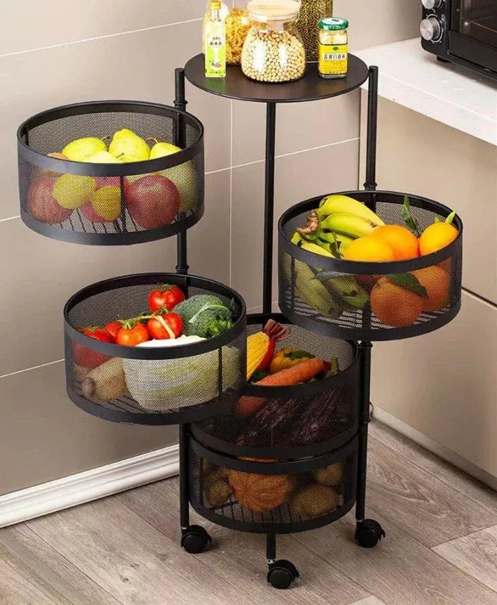 Multi Layer Vegetable and Fruit Organizer Cart - Clarify.pk