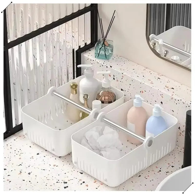 Multi-Purpose Bathroom Organizer Basket - Durable & Spacious - Clarify.pk