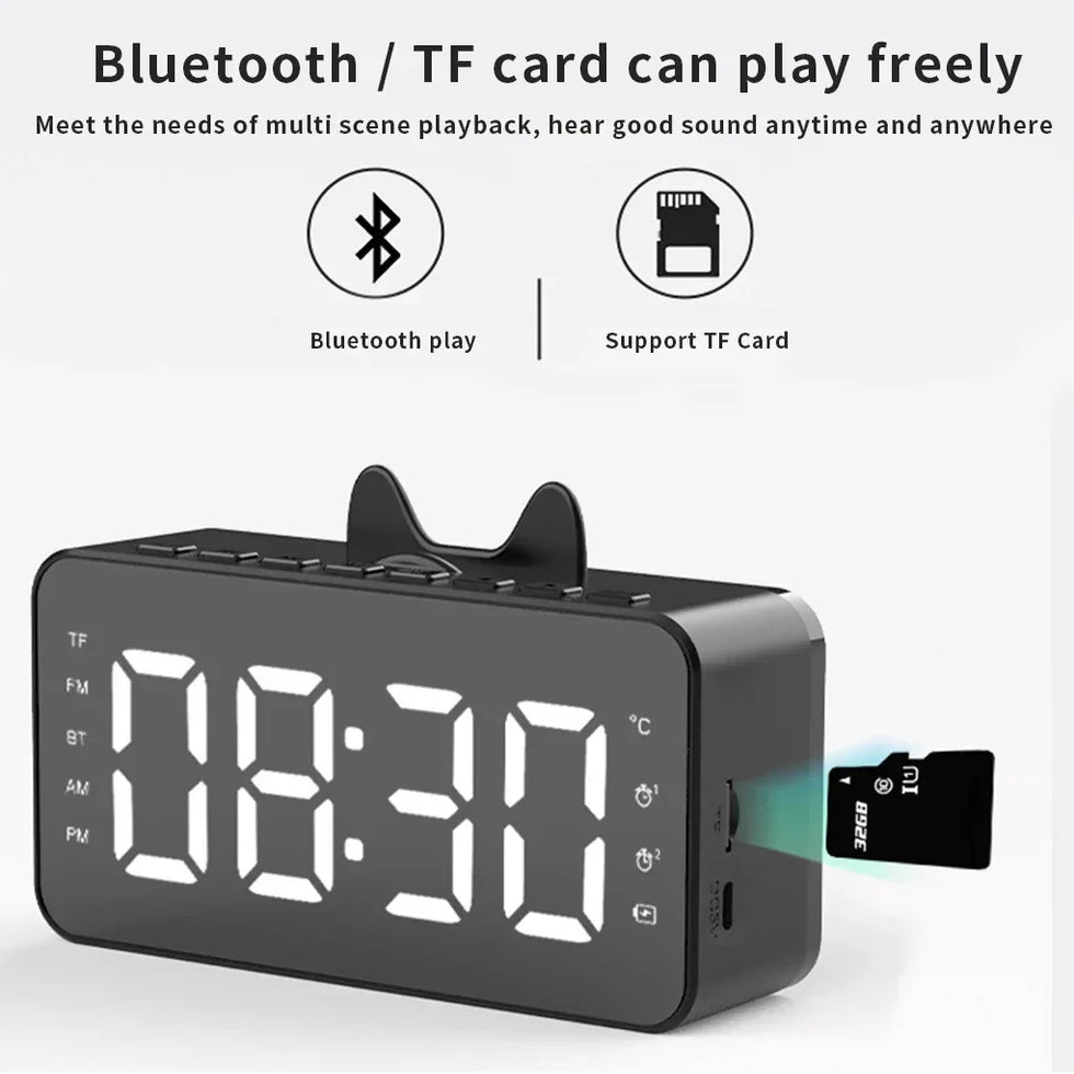 Multifunctional Alarm Clock with Temperature Display