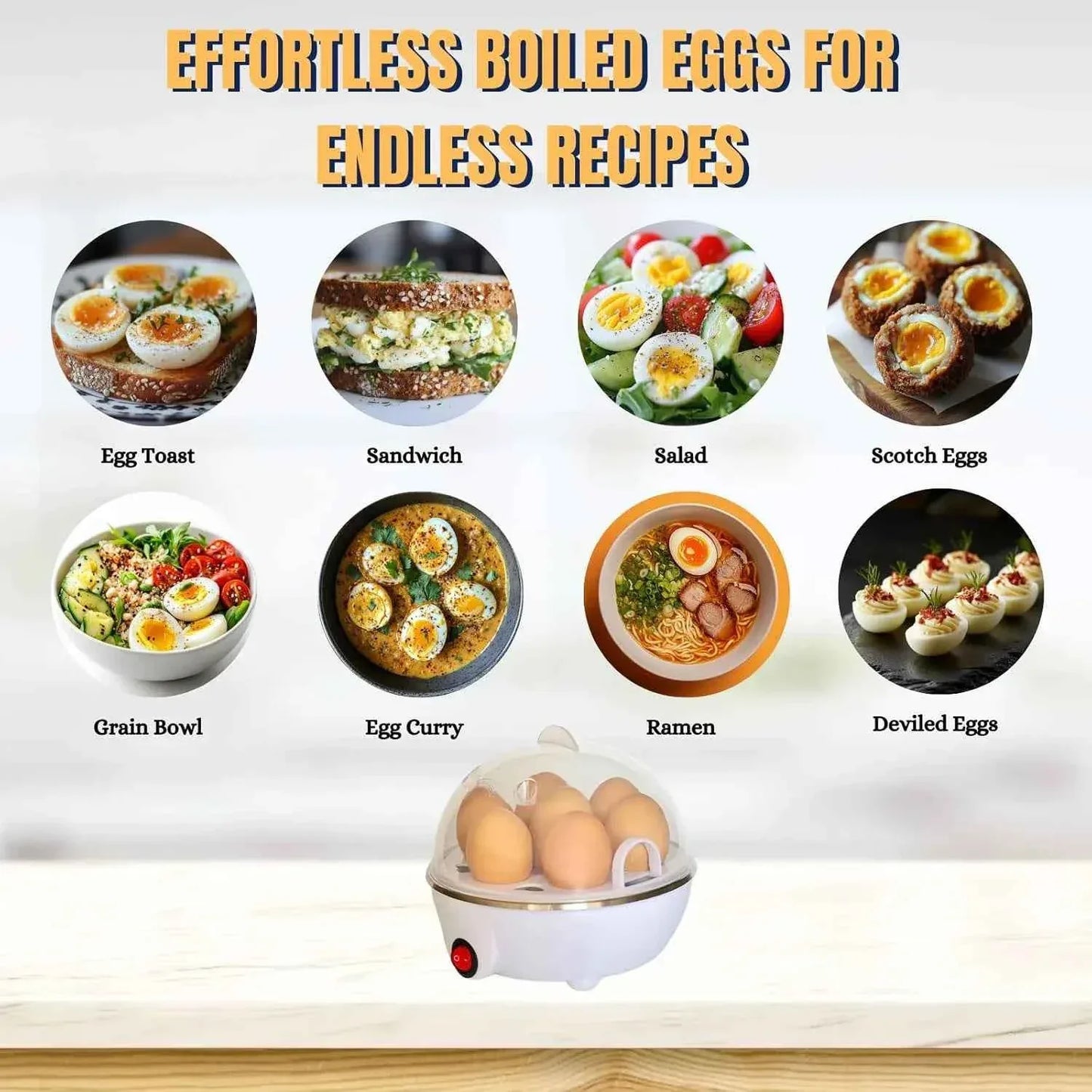 Multifunctional Egg Boiler for Easy Cooking - Clarify.pk