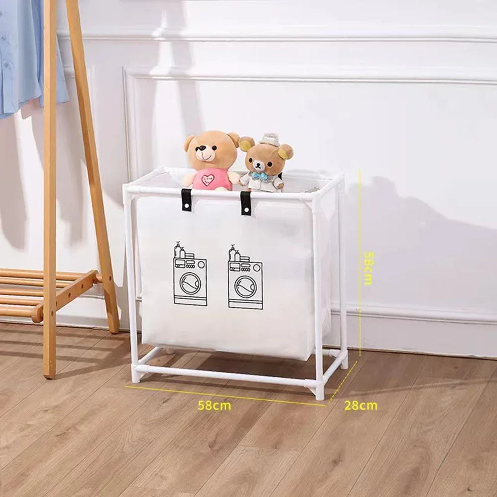 Multifunctional Laundry Basket with Dividers - Clarify.pk