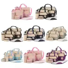 5 pieces Multifunctional Maternity Handbag Fabric Set