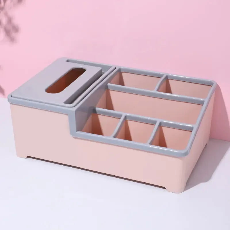 Multifunctional Organizer for Desk with Tissue Holder - Clarify.pk