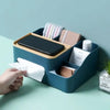 Multifunctional Organizer for Desk with Tissue Holder - Clarify.pk