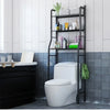 Multifunctional Toilet Rack with Shelves - Black - Clarify.pk