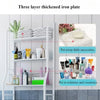 Multifunctional Toilet Rack with Shelves - Black - Clarify.pk