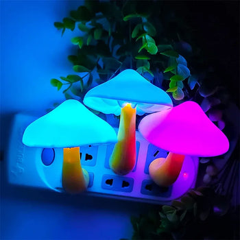 Mushroom LED Night Light with Color Changing Glow - Clarify.pk