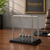 Newton’s Cradle with Steel Balls & Black Base