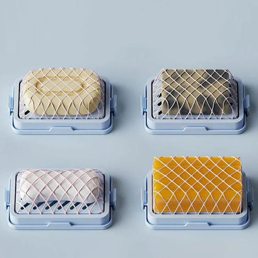 Non Slip Soap Holder with Drain Basket