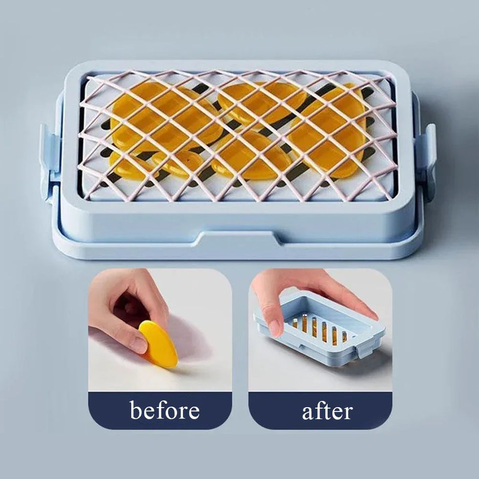 Non Slip Soap Holder with Drain Basket