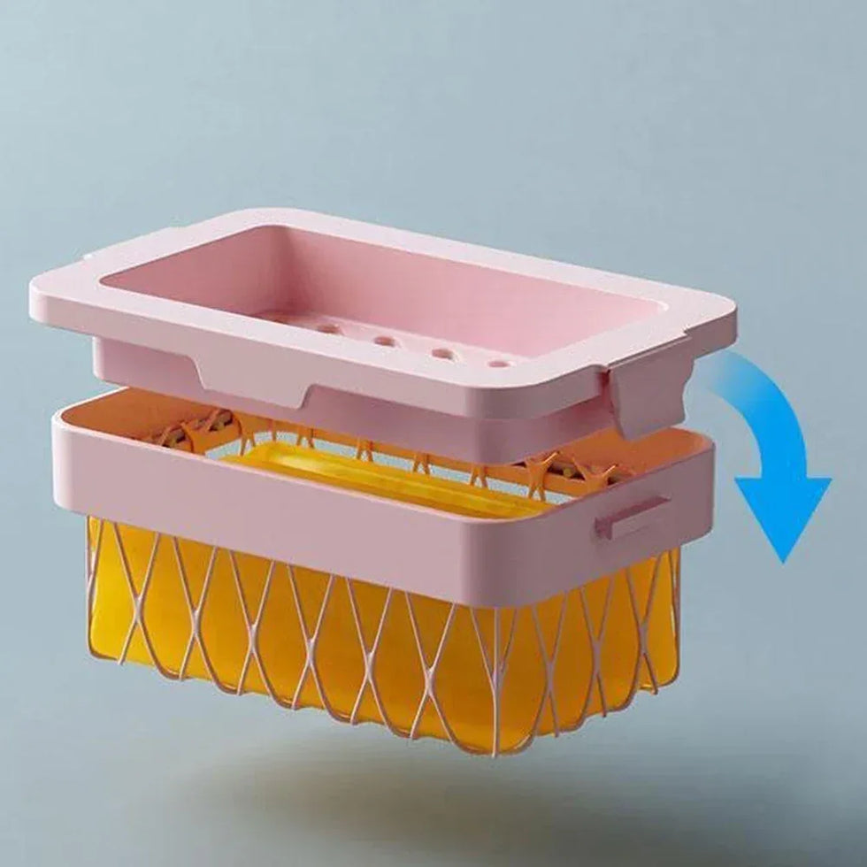 Non Slip Soap Holder with Drain Basket - Clarify.pk