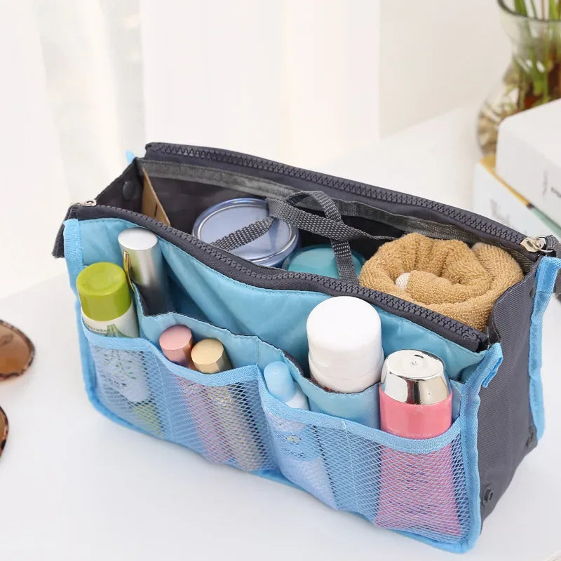Nylon Handbag Organizer Insert with Multiple Pockets - Clarify.pk
