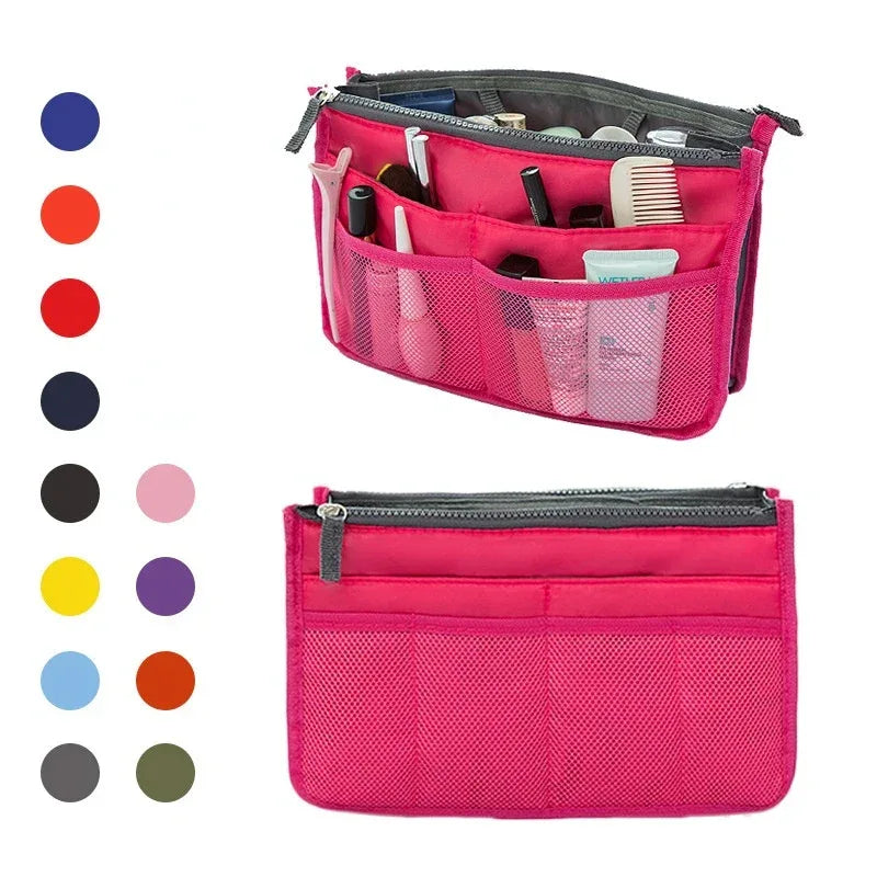 Nylon Handbag Organizer Insert with Multiple Pockets - Clarify.pk