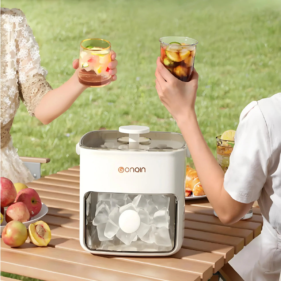 48 Block Ice Cube Machine with Lid - Efficient Ice Storage