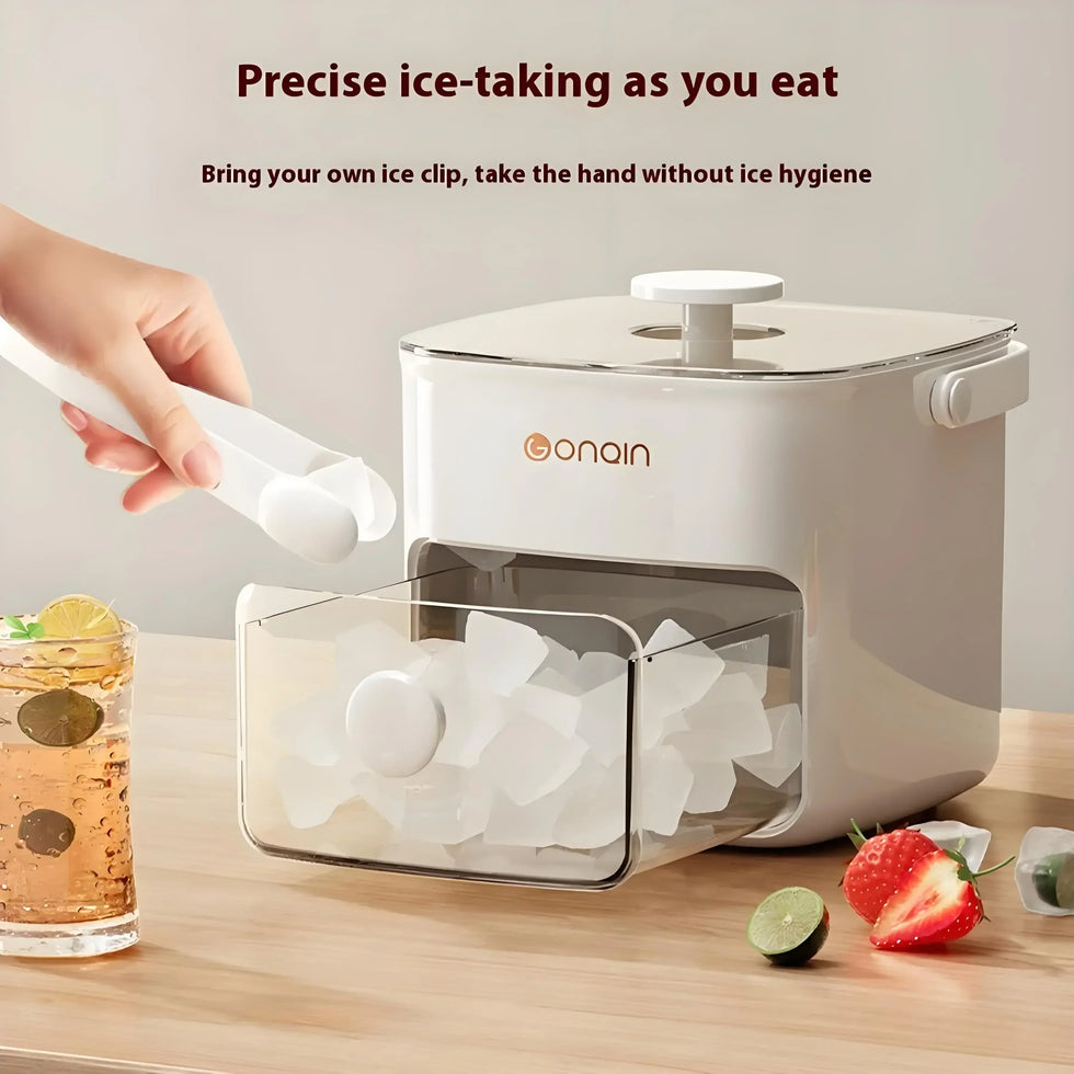 48 Block Ice Cube Machine with Lid - Efficient Ice Storage