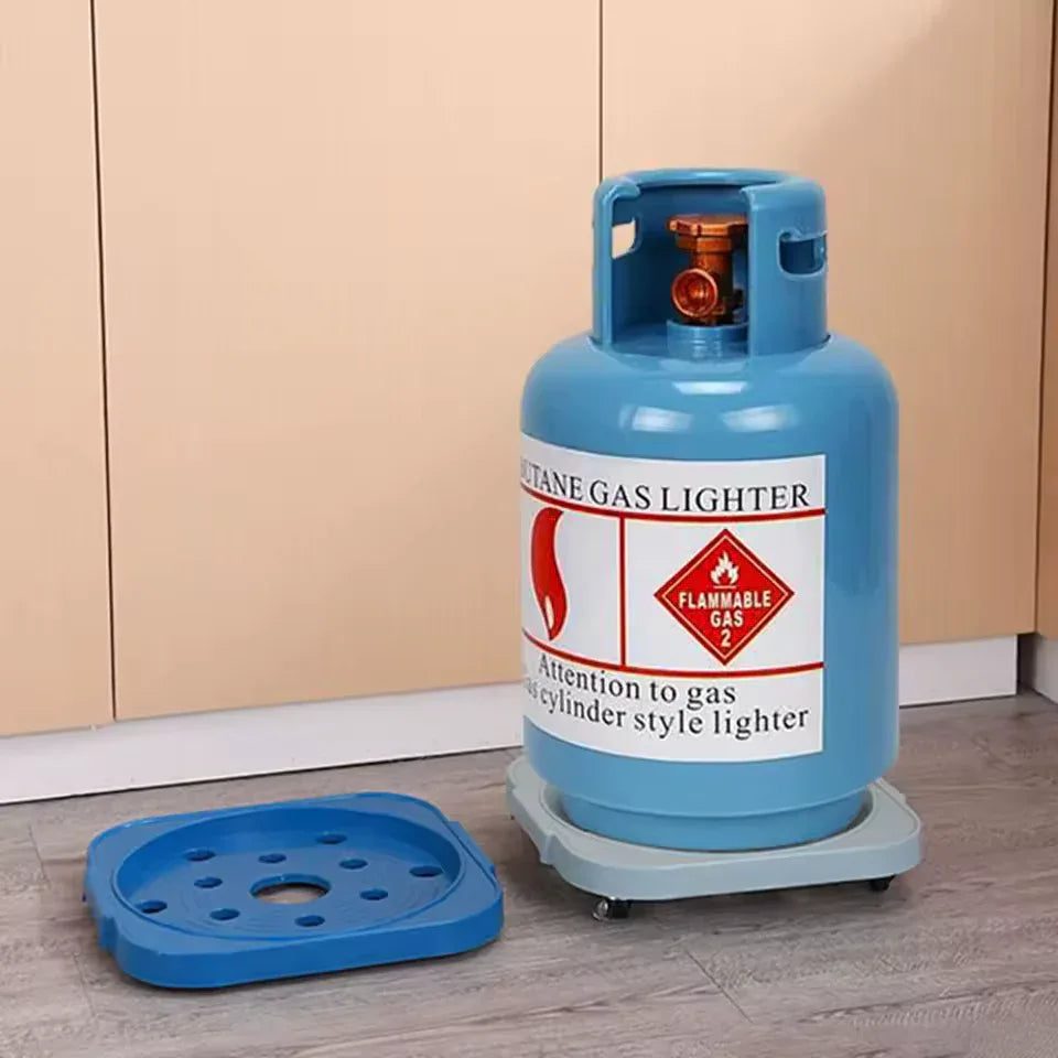 Outdoor Indoor Rolling Flower Pot Tray Stand - Clarify.pk