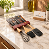 3-Piece Silicone & Wood Kitchen Utensil Set