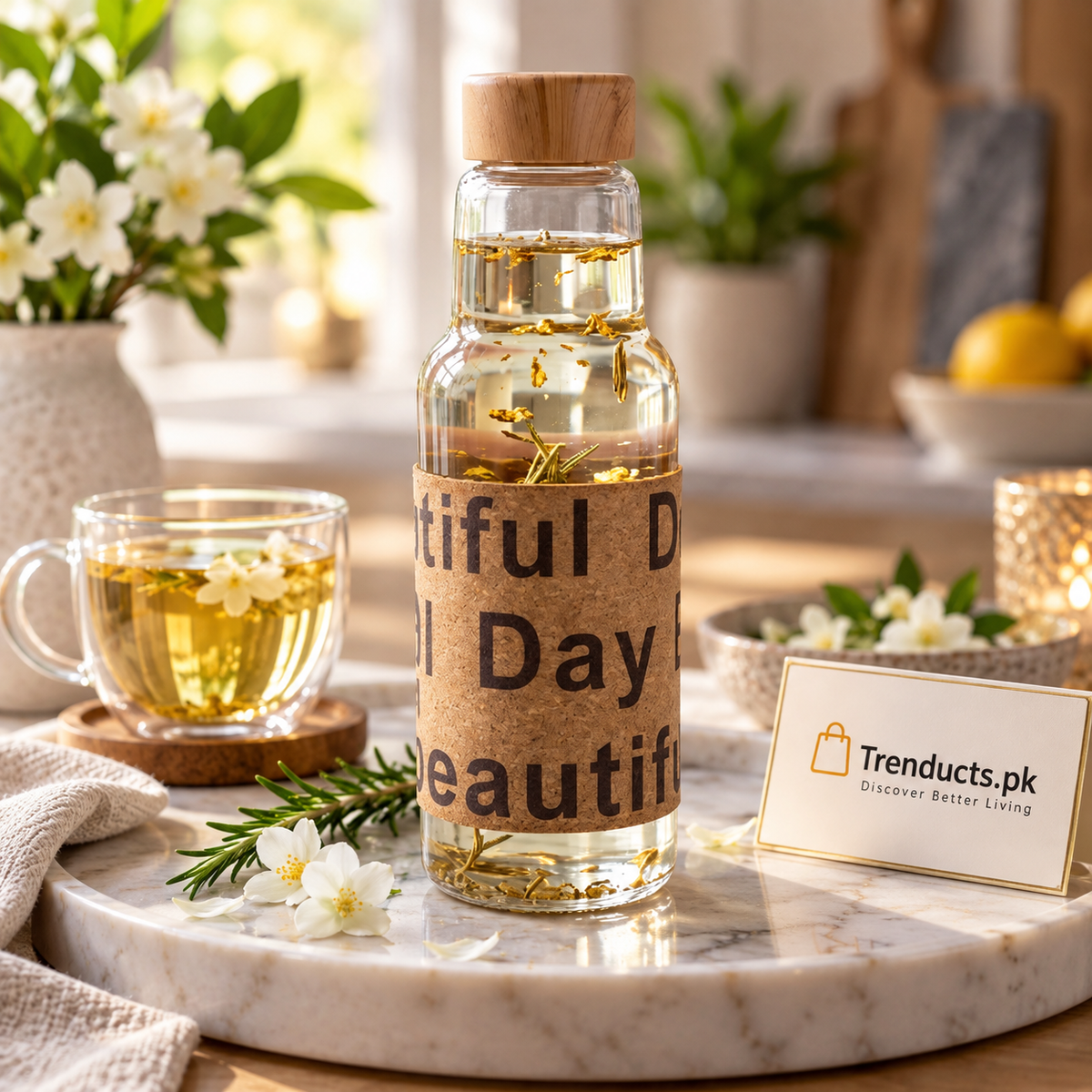 500ml Glass Water Bottle for Everyday Use
