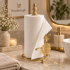 Freestanding Gold Tissue Roll Holder