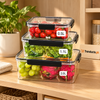 3-Piece Clear Food Storage Box Set