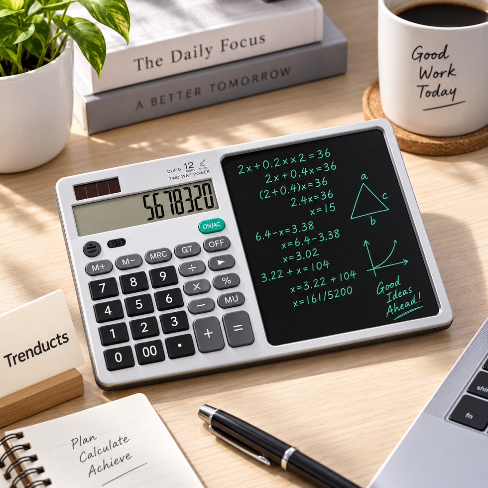 12-Digit Calculator with LCD Writing Pad