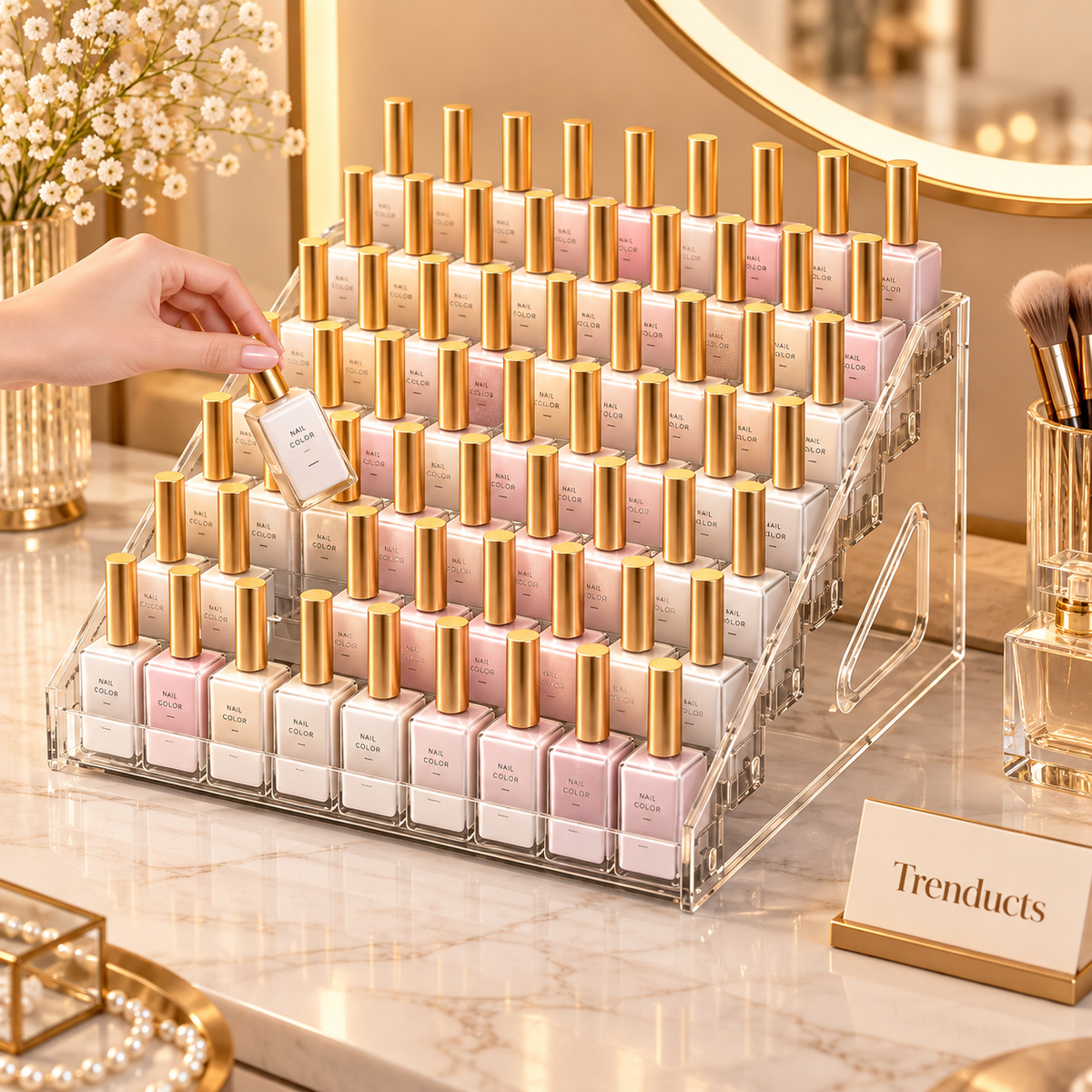 5-Layer Acrylic Cosmetic & Nail Polish Organizer