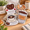 Coffee-Shaped Microfiber Cleaning Towel
