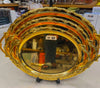 Baroque Gold Oval 3-Piece Steel Tray Set