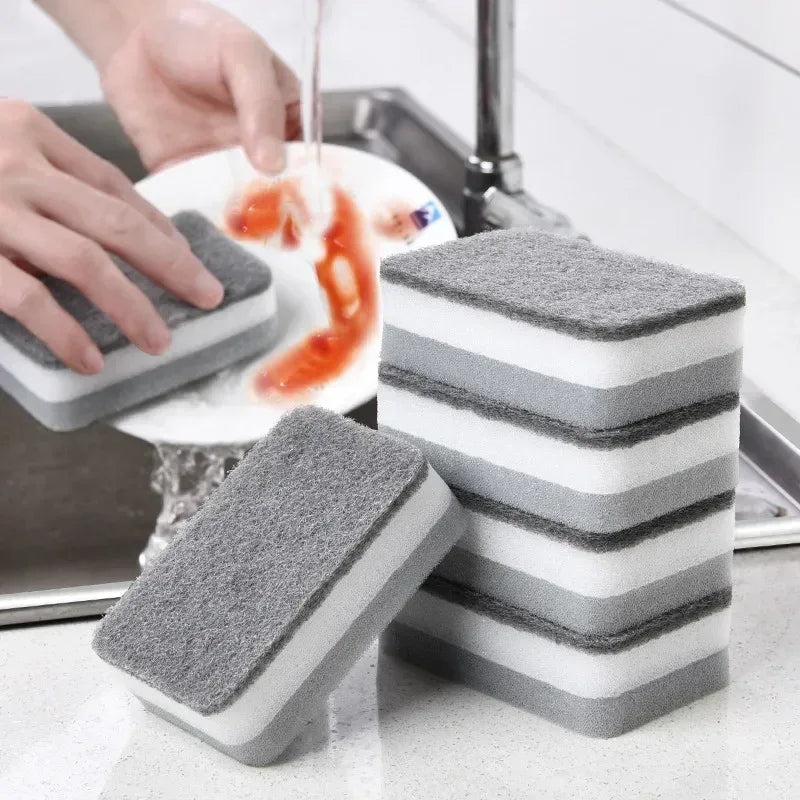 Pack of 3 Double-Sided Kitchen Sponge Set - Clarify.pk