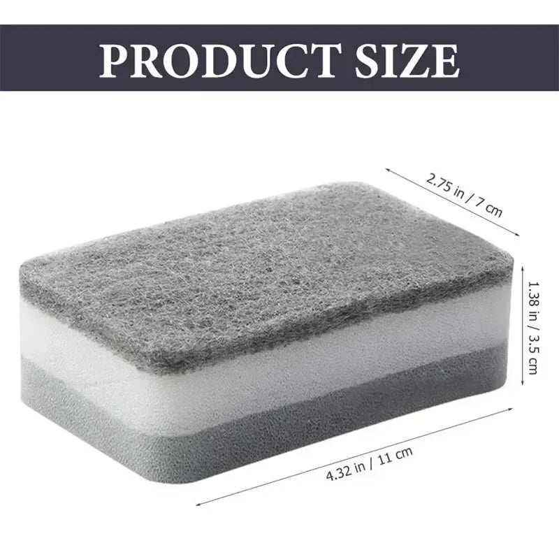 Pack of 3 Double-Sided Kitchen Sponge Set - Clarify.pk