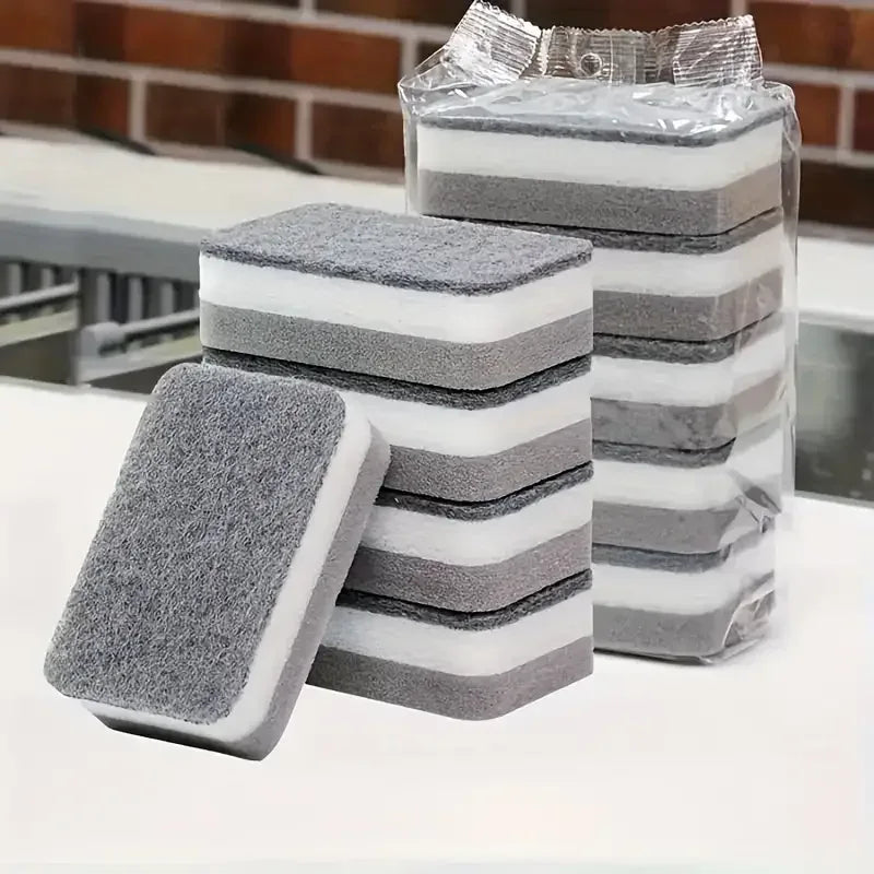 Pack of 3 Double-Sided Kitchen Sponge Set - Clarify.pk