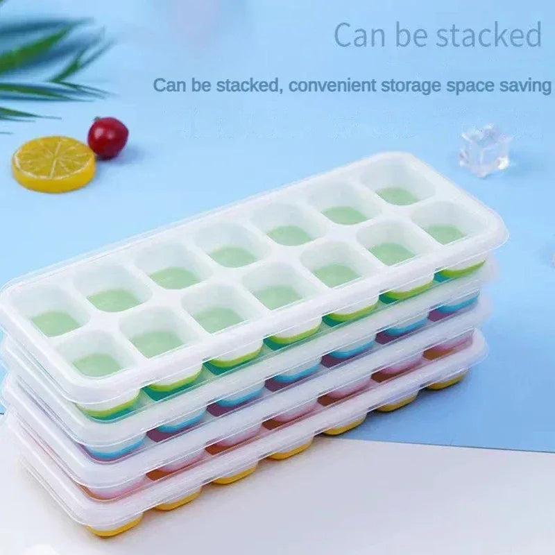 14 Grid Silicone Ice Cube Mold for Perfect Ice