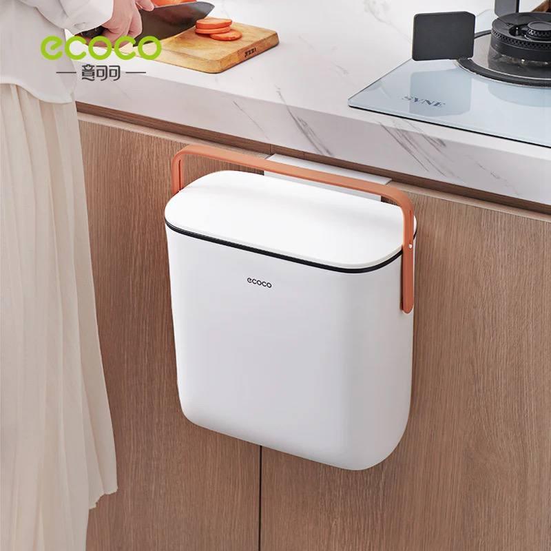Ecoco وال ہینگنگ ٹریش کین - ہیوی ڈیوٹی