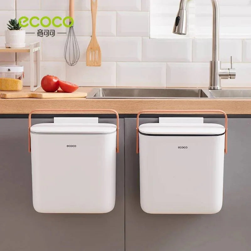 Ecoco وال ہینگنگ ٹریش کین - ہیوی ڈیوٹی