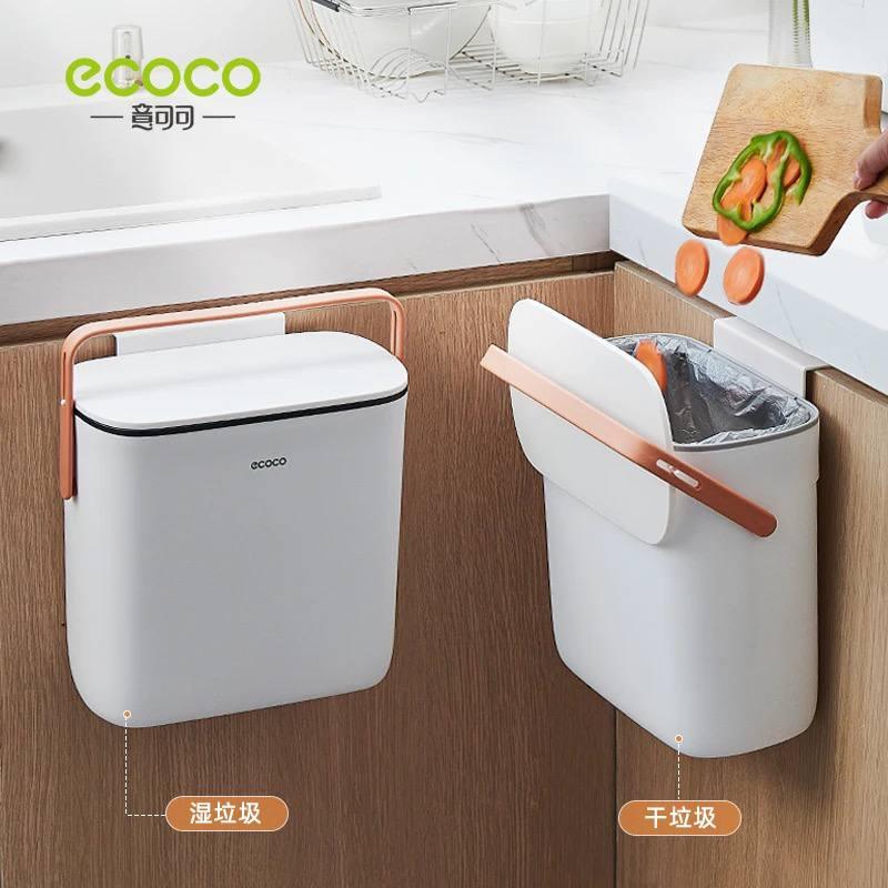 Ecoco وال ہینگنگ ٹریش کین - ہیوی ڈیوٹی